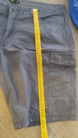 Pantalones cortos cargo grises hombre