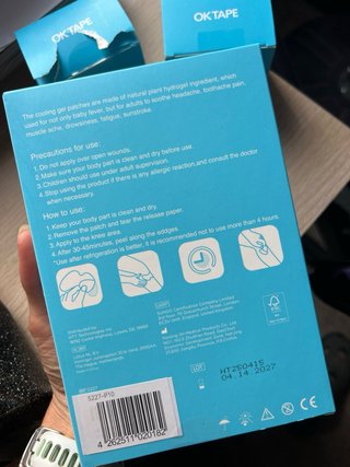 Pack OKTAPE Kinesiotape PRO y Icy Patch