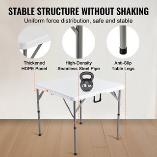 Mesa de Mahjong, Mesa de Cartas Plegable para 4 Jugadores con Superficie Verde Resistente al Desgaste, Mesa Cuadrada Bi-Folding Portátil para Dominó con Asa de Transporte para Camping al Aire Libr...