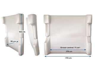 Cabecero de diseño para cama 150cm