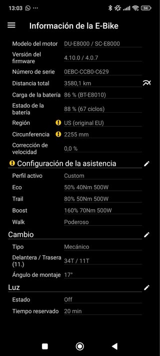 Batería Shimano BT-E8010