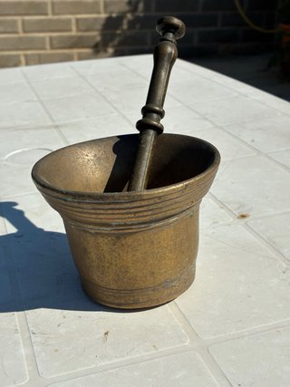 Mortaio in bronzo da collezione