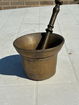 Mortaio in bronzo da collezione