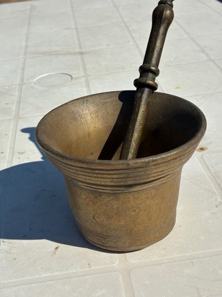 Mortaio in bronzo da collezione