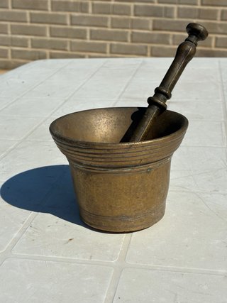 Mortaio in bronzo da collezione