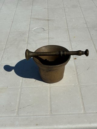 Mortaio in bronzo da collezione