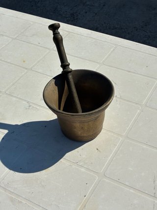 Mortaio in bronzo da collezione