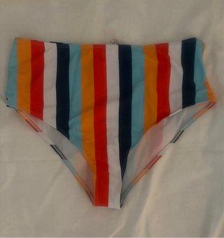Bikini de rayas multicolor