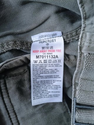 Pantalón cargo Superdry 2026 W34 L32