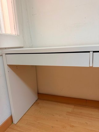Scrivania con cassetti Micke Ikea Bianca
