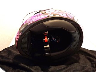 Casco Moto Integral LS2 Floral Rosa NUEVO.