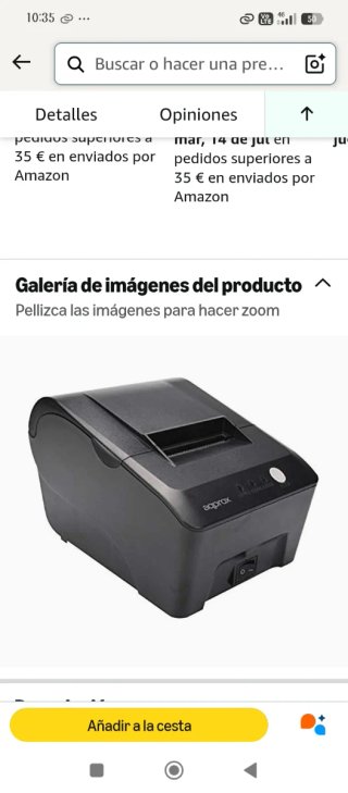 Impresora Tickets Térmica Aprox Negra Nueva