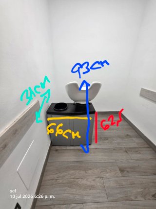 Lavacabezas de peluquería. Dispongo de 3 unidades.