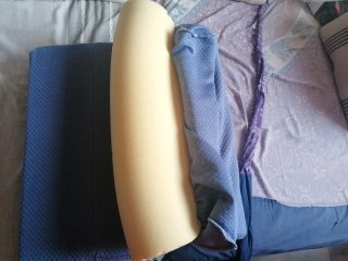 2 Almohadas de tela azul