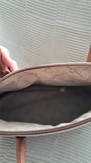 Bolso Pierre Cardin Piel Beige Marrón