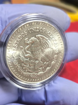 Moneda Plata 1 Onza Libertad 1986 México