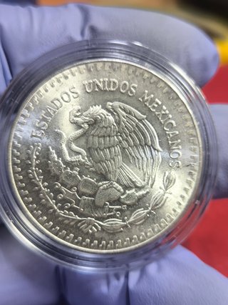 Moneda Plata 1 Onza Libertad 1986 México