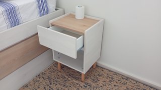 Cama nido con cajón, mesita y sofá