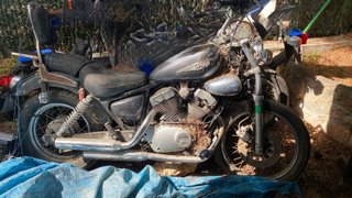 Yamaha Virago 250cc siniestrada