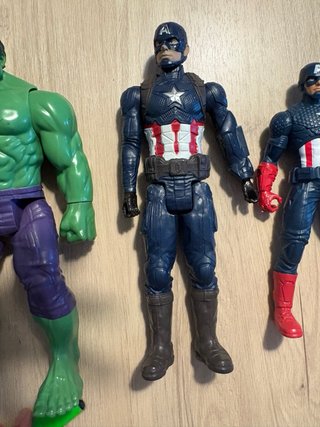 Lote Muñecos Marvel: Hulk, Spiderman, Thor, Cap