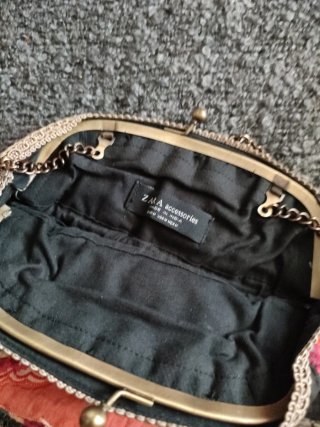 Bolso fiesta Zara multicolor bordado