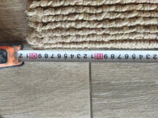 Tappeto in juta beige