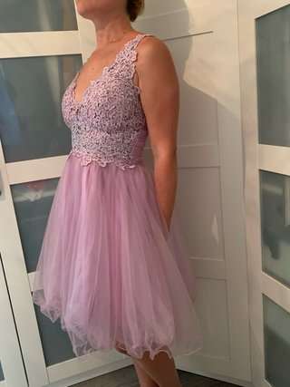 Vestido de fiesta Quinceañera corpiño pedrería S/M