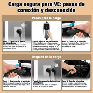 Cargador EV portátil Tipo 2 3,6KW NUEVO