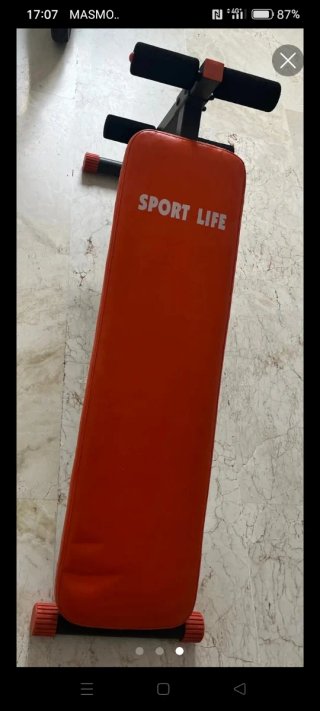 Banco abdominales Sport Life naranja