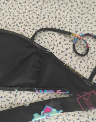Top Bikini Calvin Klein Estampado Retro Talla S