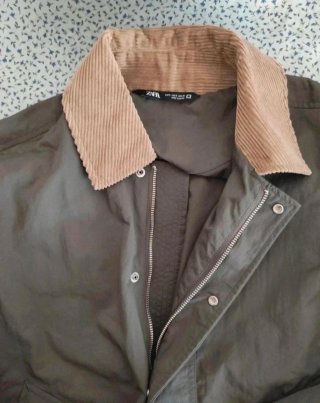 Cazadora Harrington Zara Talla S Khaki