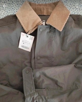 Cazadora Harrington Zara Talla S Khaki
