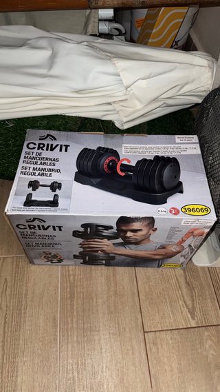 Mancuernas Crivit Regulables 12kg