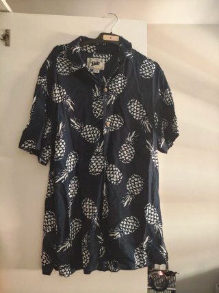 Camisa Hawaiana Piñas Talla S