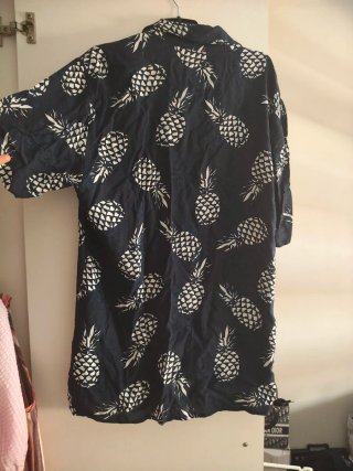 Camisa Hawaiana Piñas Talla S