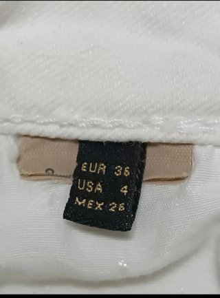 Pantalón Massimo Dutti Slim Fit Blanco