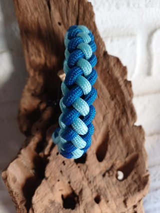 Pulsera Paracord Azul y Turquesa