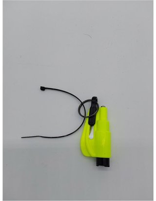 Resqme GBO-RQMTWIN-YELLOWFLUO Herramienta Rompecristales - Amarillo Fluorescente - 1 Unidad