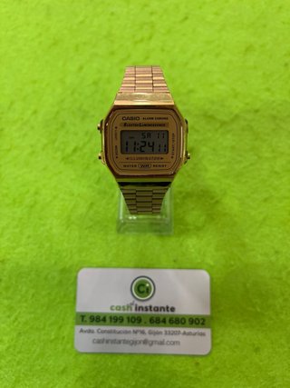 Reloj Casio Dorado A168
