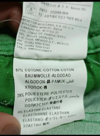 Pantalón Benetton Verde
