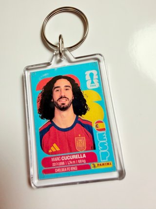Llavero Cromo Marc Cucurella España World Cup 2026