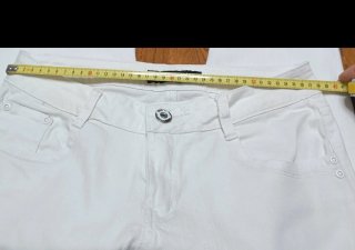 Pantalón blanco cintura baja
