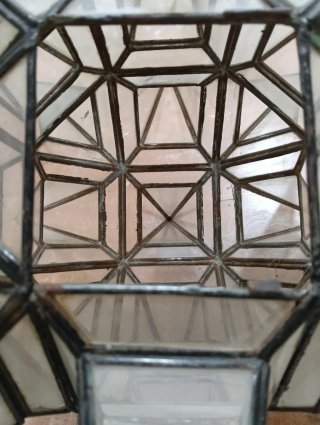 Lámpara Estrella Antigua Cristal