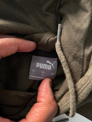 Conjunto Puma Sudadera L / Pantalón XL Verde Oliva