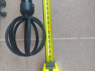 Set 2 Barras Cortina Metal Forjado Negras
