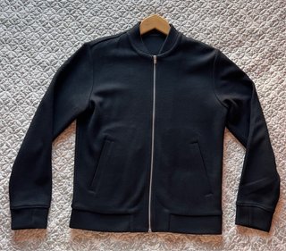 Chaqueta Bomber Massimo Dutti Negra
