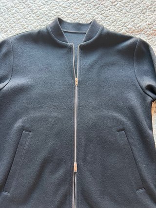 Chaqueta Bomber Massimo Dutti Negra