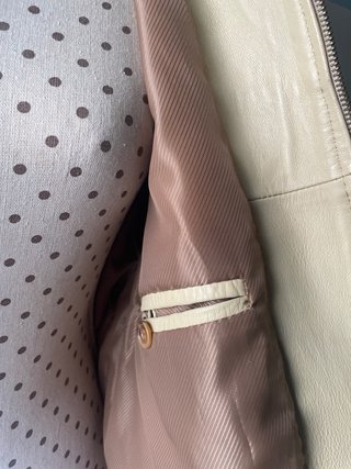 PIEL. Cazadora Piel Beige. UNISEX Talla aproximada