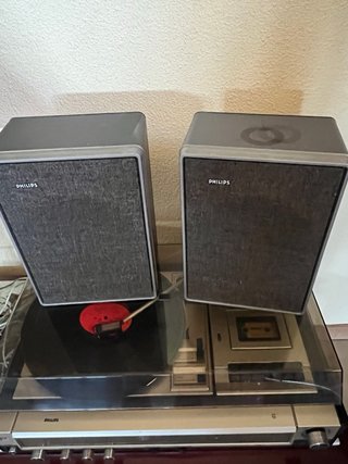 Radio Cassetta Philips Vintage con Giradischi Integrato