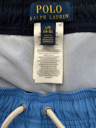 Bañador niño Polo Ralph Lauren azul T.14-16